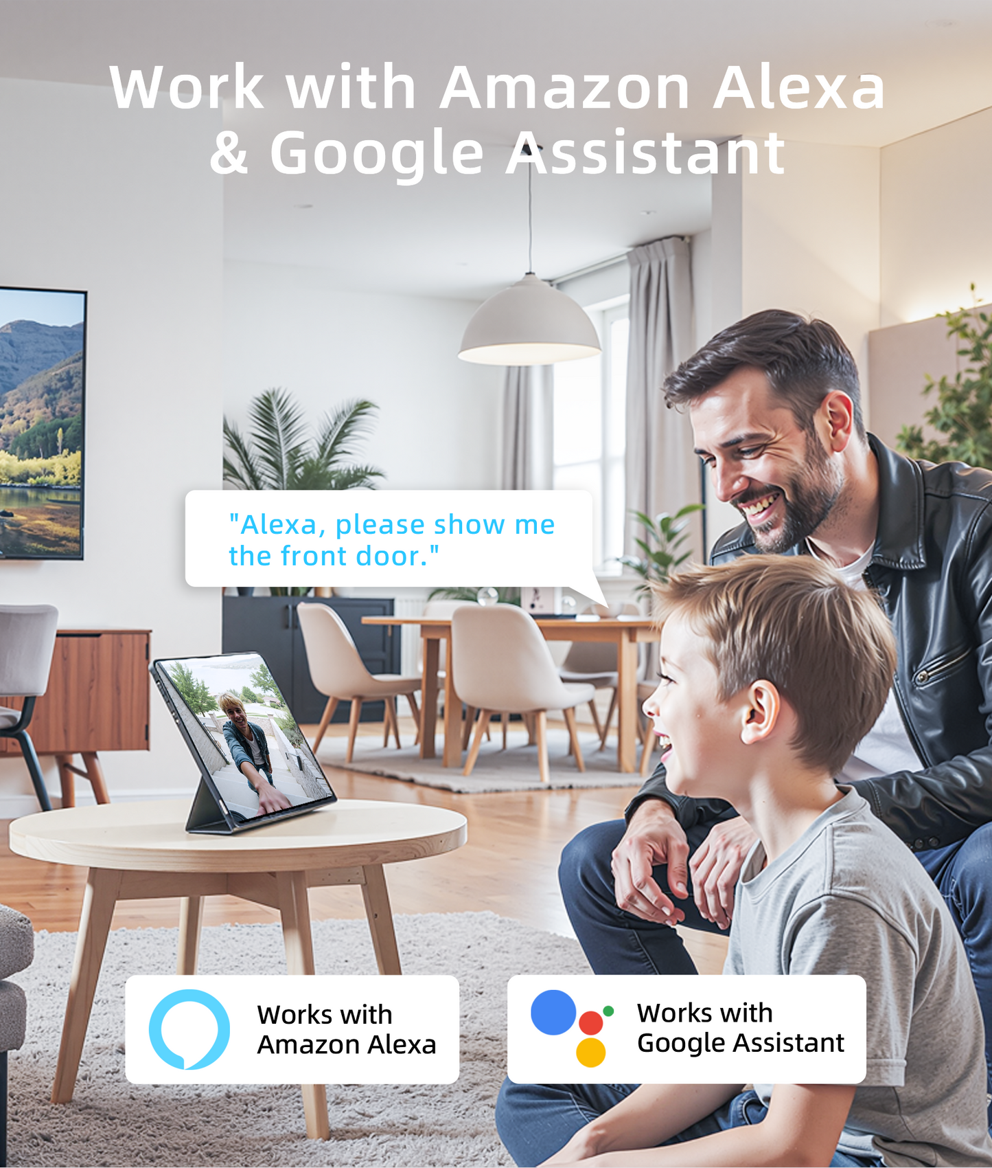 Andyssey Doorbell Camera Wireless with Built-in Voice Changer for Privacy& Anti-Theft Design