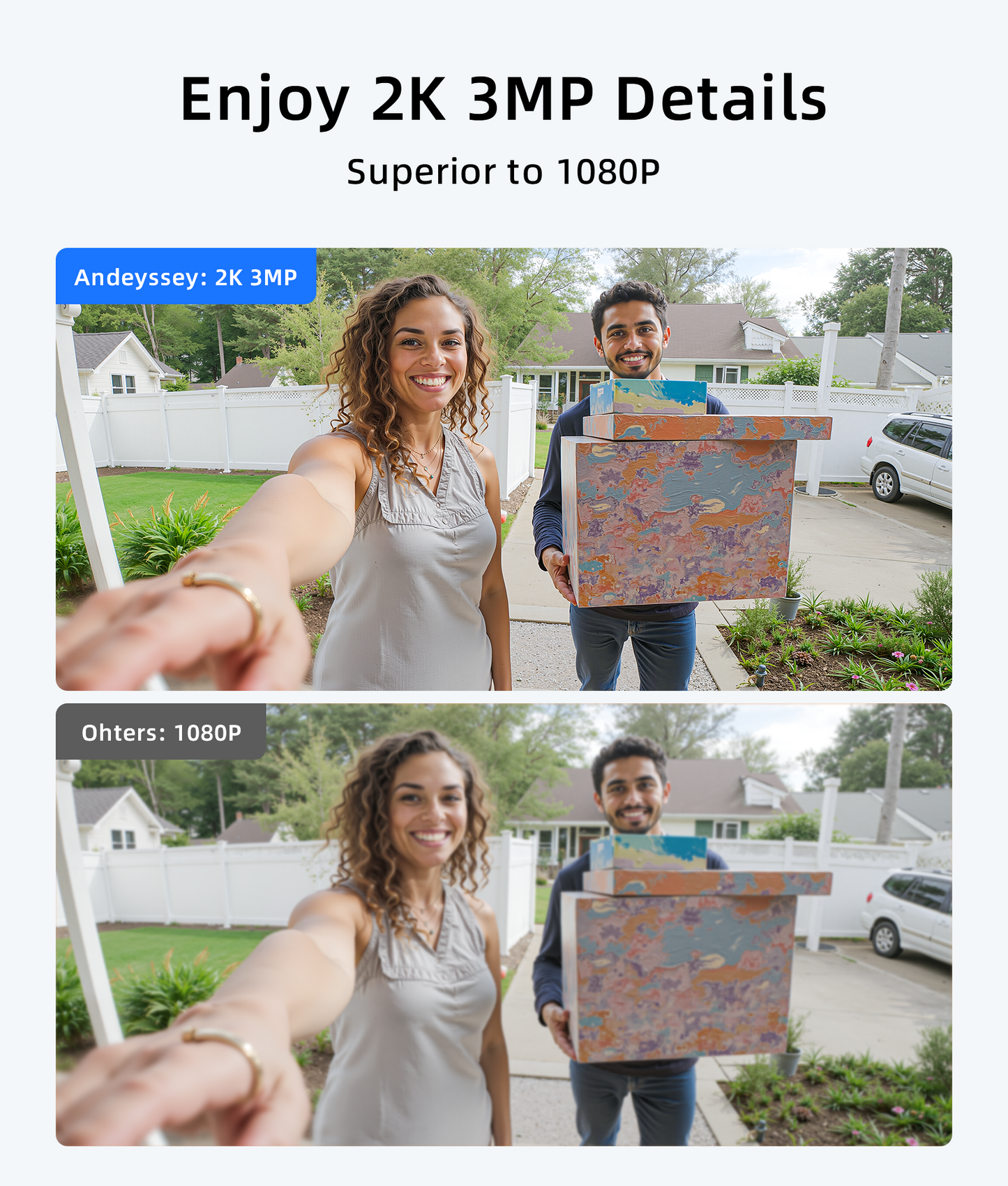 Andyssey Doorbell Camera Wireless with Built-in Voice Changer for Privacy& Anti-Theft Design