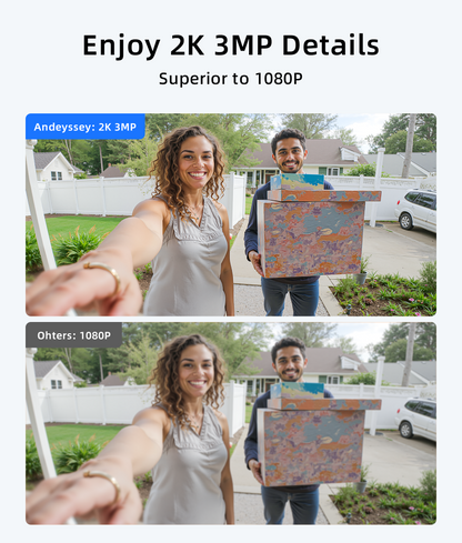 Andyssey Doorbell Camera Wireless with Built-in Voice Changer for Privacy& Anti-Theft Design