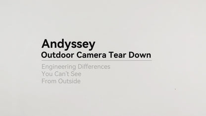 Andyssey 2K Solar Security Camera, Wireless Outdoor Cam with Removable Battery, Night Vision & 2-Way Audio